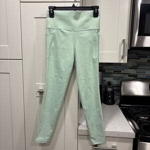 Athleta Salutation Stash Tight mint green